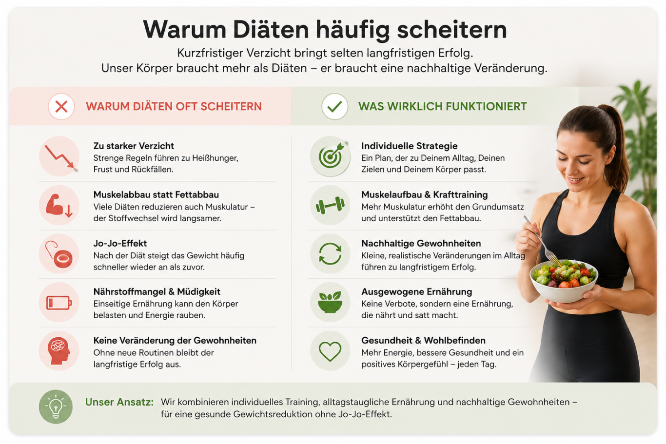 Warum Diäten häufig scheitern Warum Diäten häufig scheitern