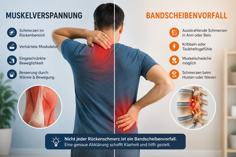 Verspannung oder Bandscheibenvorfall Verspannung oder Bandscheibenvorfall