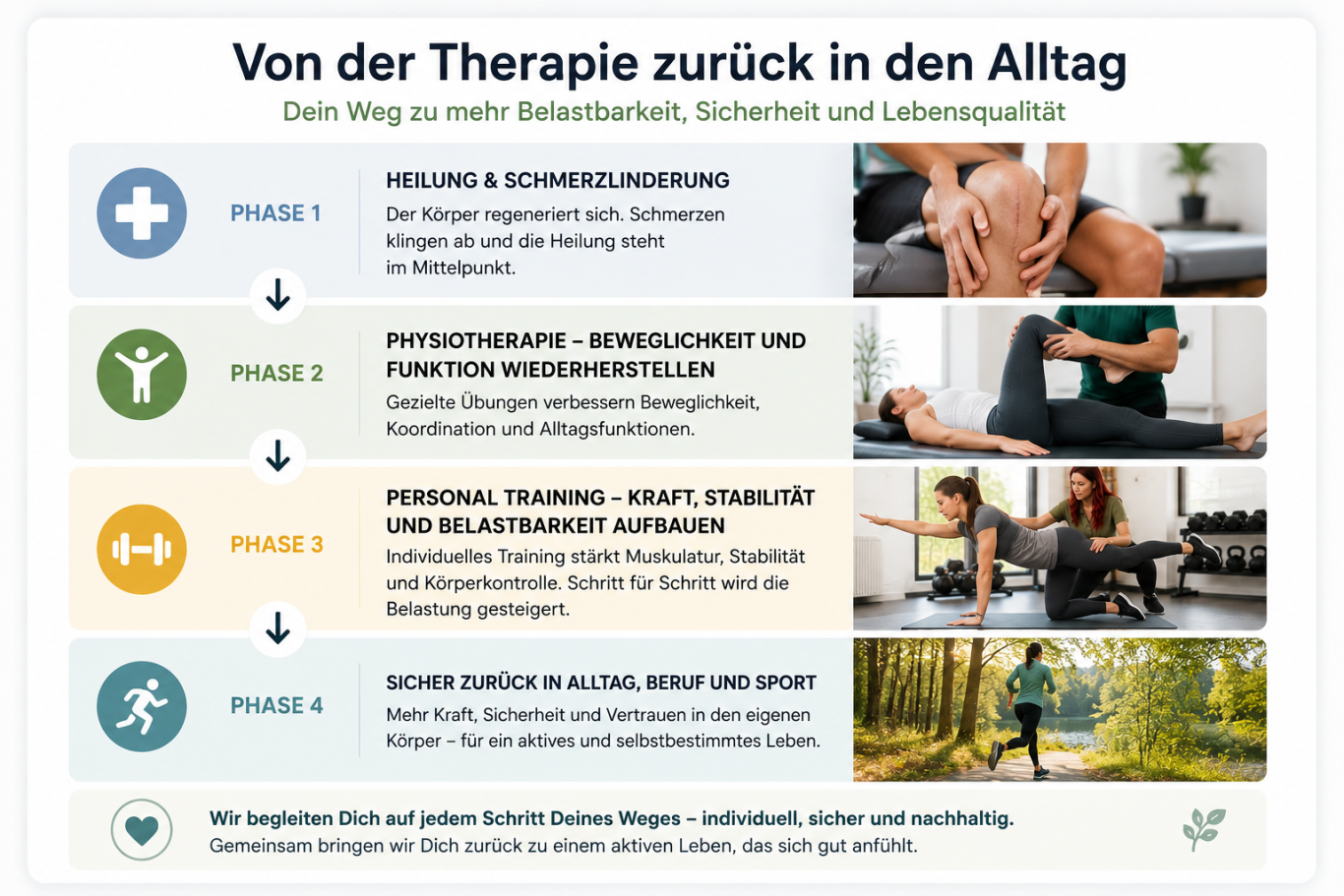 Personal Training nach Verletzungen und Operationen Personal Training nach Verletzungen und Operationen